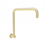 Cora Round Brushed Gold High Rise Shower Arm